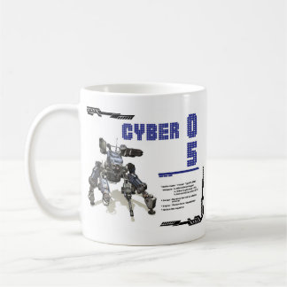 Cyber 05 Mech Robot Design Coffee Mug
