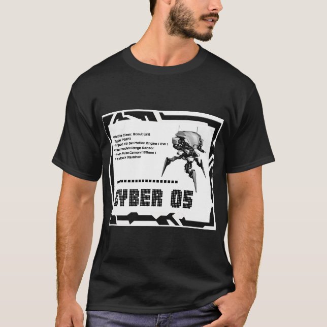 Cyber 05 Mech Robot  T-Shirt (Front)