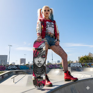 Cyber 2K Urban Emo Girl Skateboard Deck