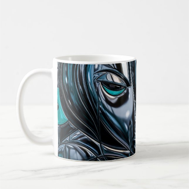 Cyber Abstract Coffee Mug (Left)