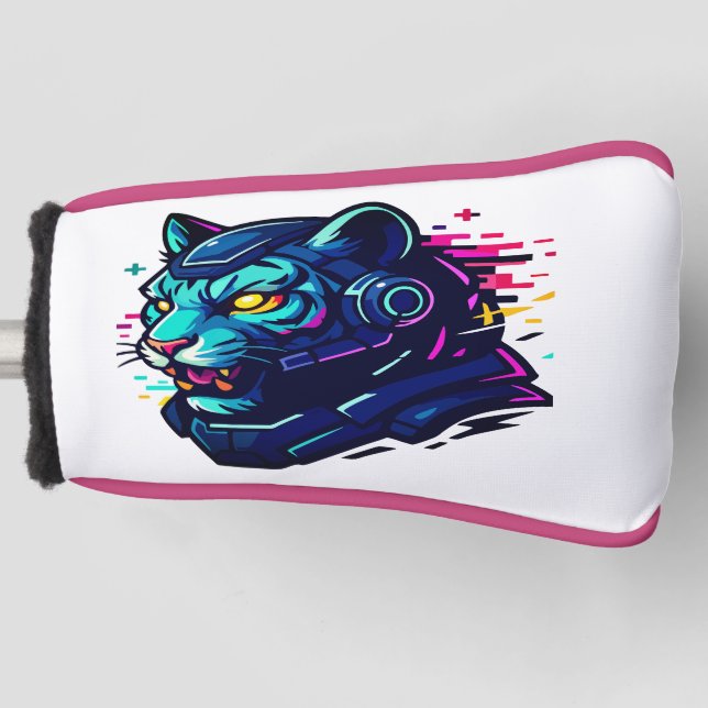 Cyber Animals – Futuristic Creatures of the Digita Golf Head Cover (Front)