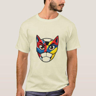 Cyber Cat | Futuristic Neon Cat Face Graphic Tee