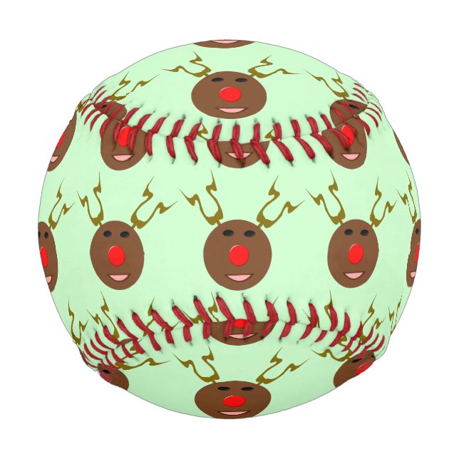 Cyber Christmas Reindeer Baseball (Front)