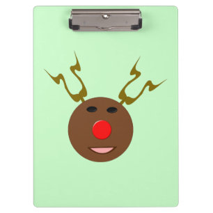 Cyber Christmas Reindeer Clipboard