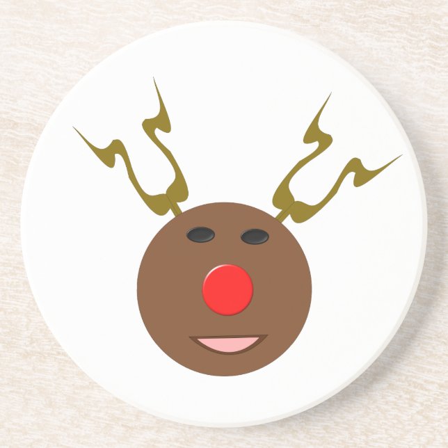 Cyber Christmas Reindeer Coasters (Front)