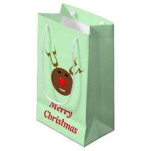 Cyber Christmas Reindeer Custom Gift Bag