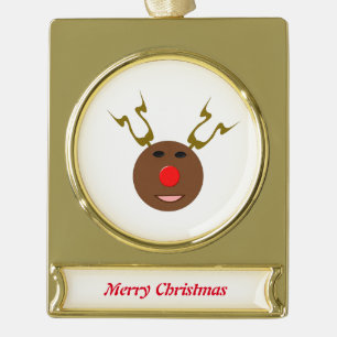 Cyber Christmas Reindeer Customisable Ornament