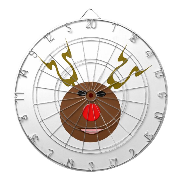 Cyber Christmas Reindeer Dartboard (Front)
