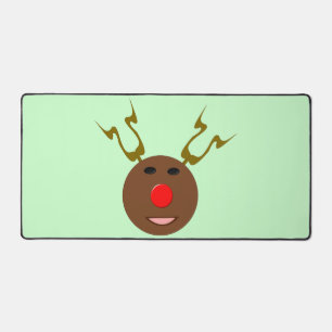 Cyber Christmas Reindeer Desk Mat