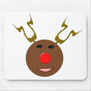 Cyber Christmas Reindeer Mousepad