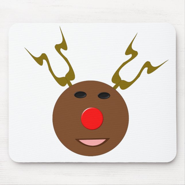 Cyber Christmas Reindeer Mousepad (Front)