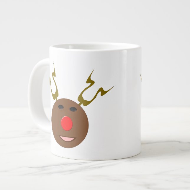 Cyber Christmas Reindeer Mug (Front Left)