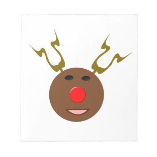 Cyber Christmas Reindeer Notepad