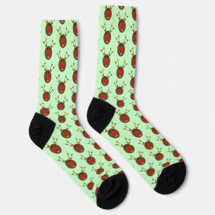 Cyber Christmas Reindeer Patterned Socks