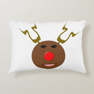 Cyber Christmas Reindeer Pillow