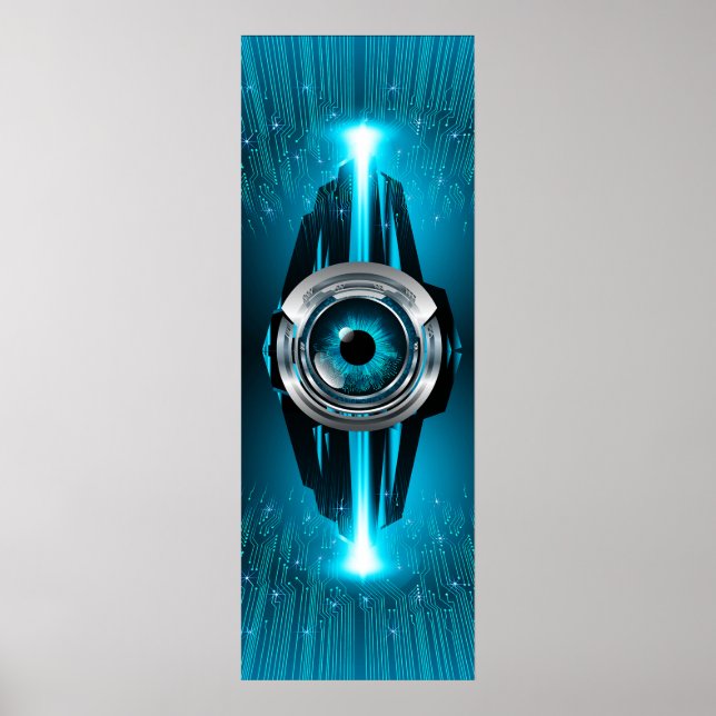 Cyber Circuit Eye Poster (Front)