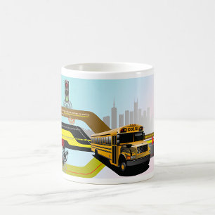 Cyber City School Bus Coffee Mug