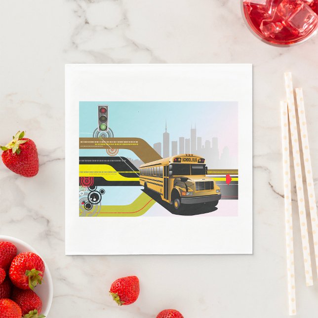 Cyber City School Bus Napkin (Creator Uploaded)