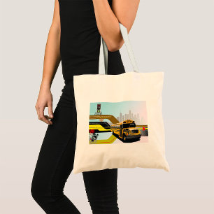 Cyber City School Bus Tote Bag