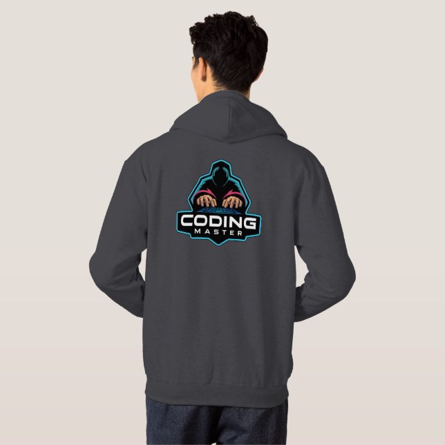 Cyber Coding Guru: Tech  Gifts Hoodie (Back Full)