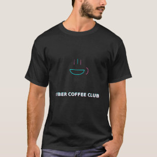 Cyber Coffee Club – Vaporwave Neon Coffee Design T-Shirt