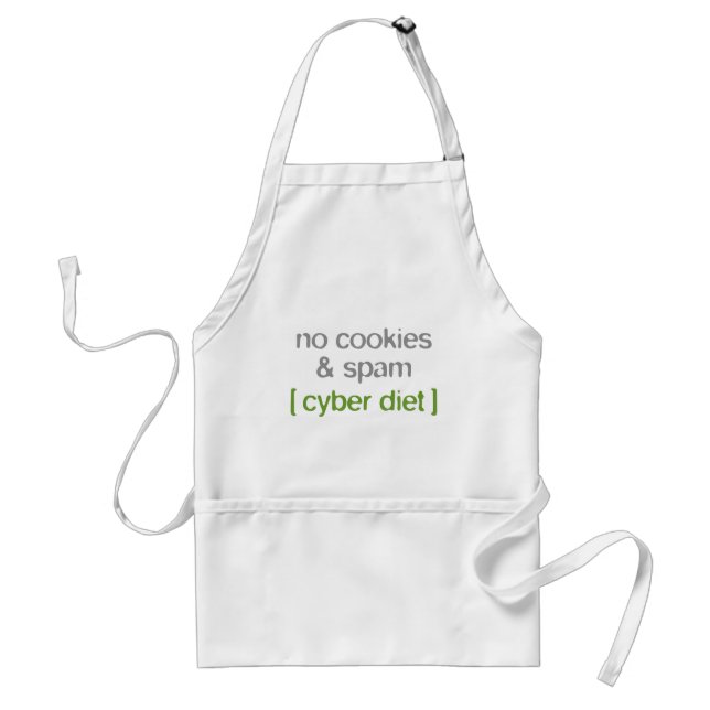 Cyber Diet - No Cookies & Spam Standard Apron (Front)