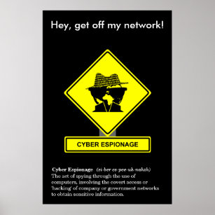 Cyber Espionage Security Awareness Poster