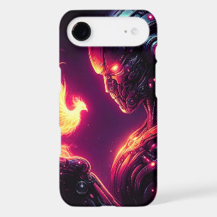 Cyber Futuristic Robot Phoenix Fire Spirit