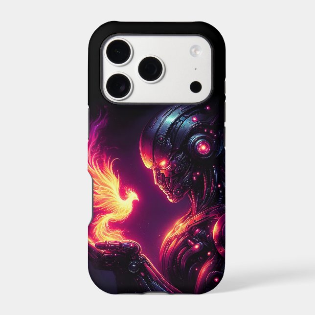 Cyber Futuristic Robot Phoenix Fire Spirit (Back)