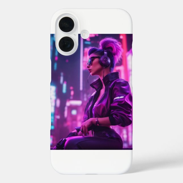 Cyber Girl Case-Mate iPhone Case (Back)