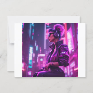 Cyber Girl Postcard