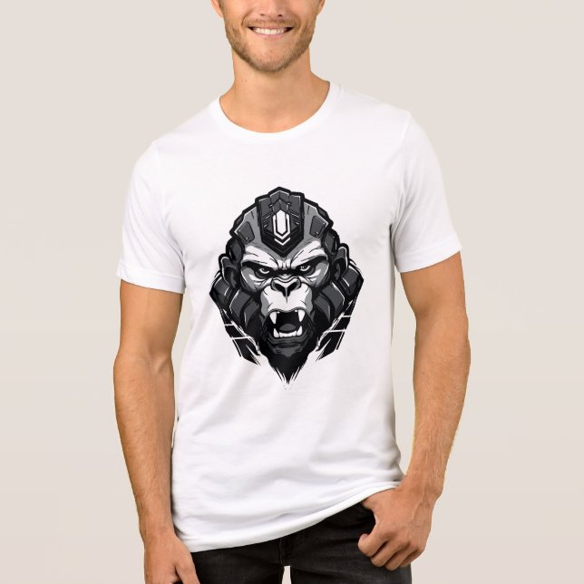 Cyber Gorilla Tri-Blend Shirt (Front)