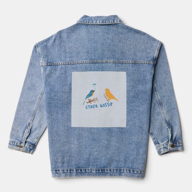 Cyber Gossip Denim Jacket (Back)