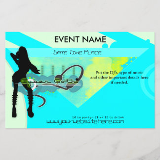 Cyber Goth Party Flyer