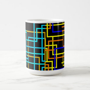 Cyber Grid Coffee Mug