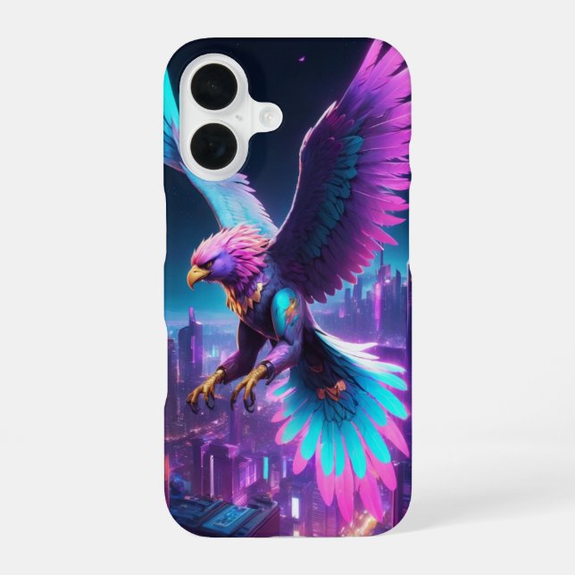 Cyber Griffin iPhone 16 Case (Back)