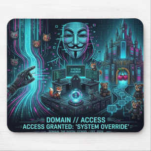 Cyber Hacker Vibes – Mouse Pad🖤 Pad