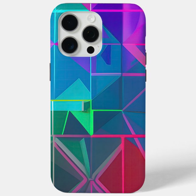 Cyber Lattice: A Spectrum of Light    Case-Mate iPhone Case (Back)