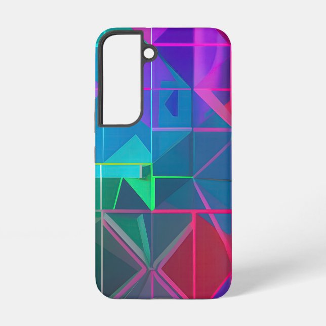 Cyber Lattice: A Spectrum of Light    Samsung Galaxy S22 Case (Back)
