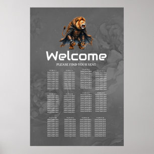 Cyber Lion of the Wastelands Poster