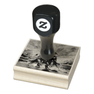 Cyber Lion of the Wastelands Rubber Stamp