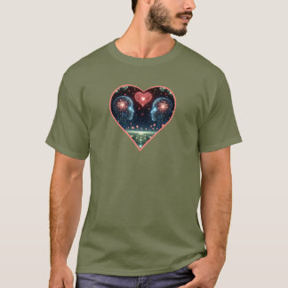 Cyber Love Heart Mind Cardiac Neural Network T-Shirt