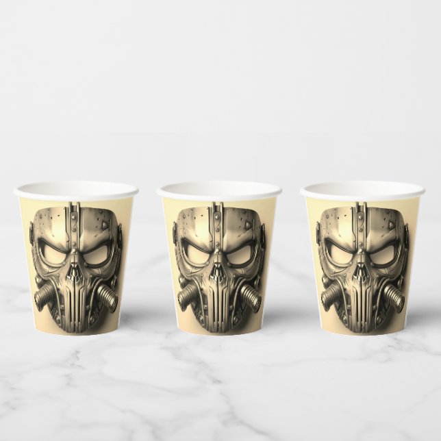 Cyber Masks Paper Cups (Multi)