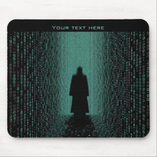 Cyber Matrix Corridor – Digital Realm Mouse Pad