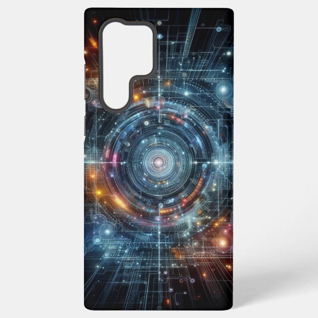 Cyber Matrix Samsung Galaxy S22 Ultra Case (Back)