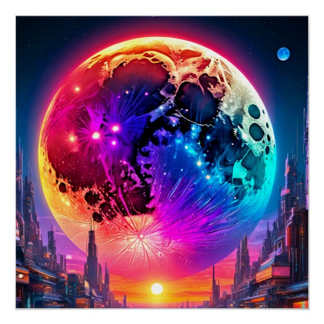 Cyber Moon Poster (Front)
