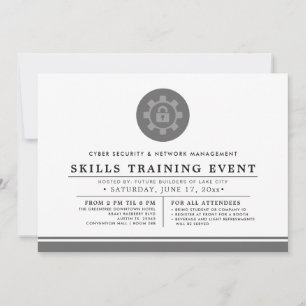 Cyber + Network Security Training Event Minimal Invitation