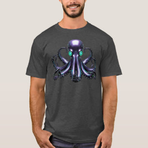 Cyber Octopus – Futuristic Sea Creature T-Shirt