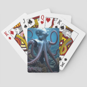Cyber Octopus Poker playing cards