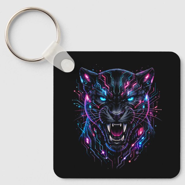 Cyber Panther Key Ring (Front)